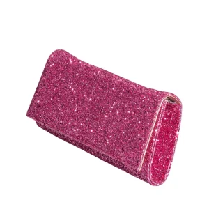 Pochette glitterata fucsia made in italy super cool - Studio Creazioni