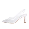 Scarpe da sposa in rete e strass made in italy